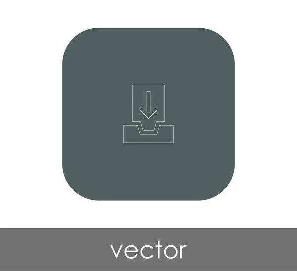 Icono Archivo Para Diseño Web Aplicaciones — Vector de stock