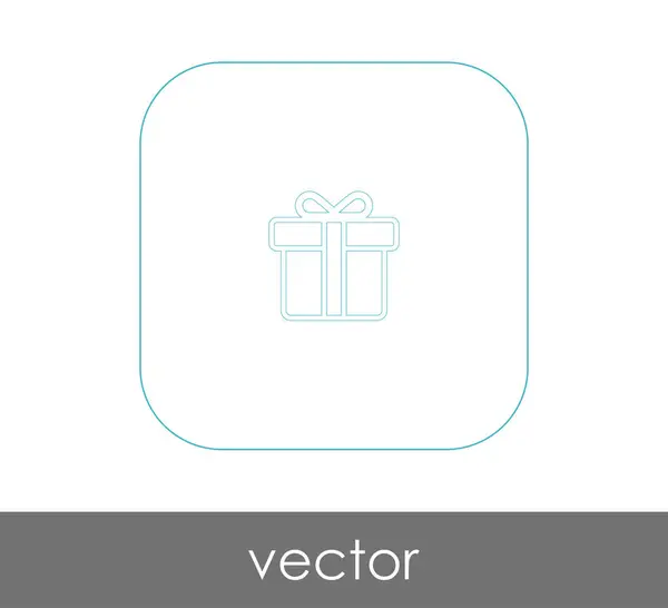 Vector Ilustración Diseño Envuelto Icono Caja Regalo — Vector de stock