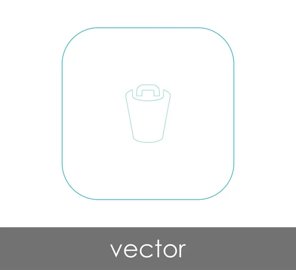 Vektor Illustration Design Des Mülleimer Symbols — Stockvektor