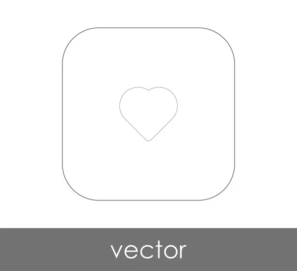 Herz Symbol Vektor Illustration Logo — Stockvektor