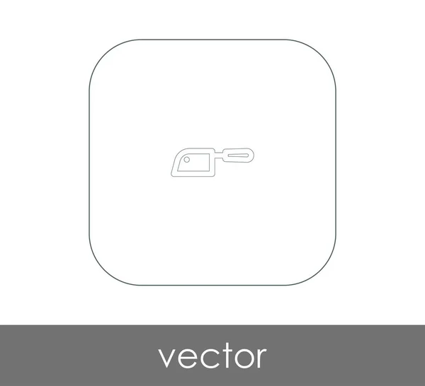 Mes Plat Pictogram Vector Illustratie — Stockvector
