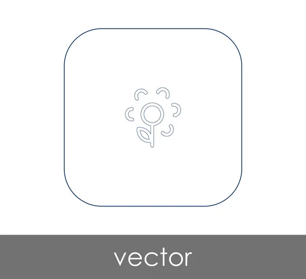 Flower Sign Icon Vector Illustration — Stock Vector