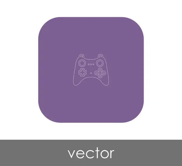 Joystick lapos ikon — Stock Vector