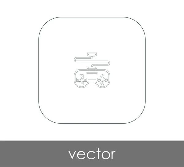 Joystick icono plano — Vector de stock