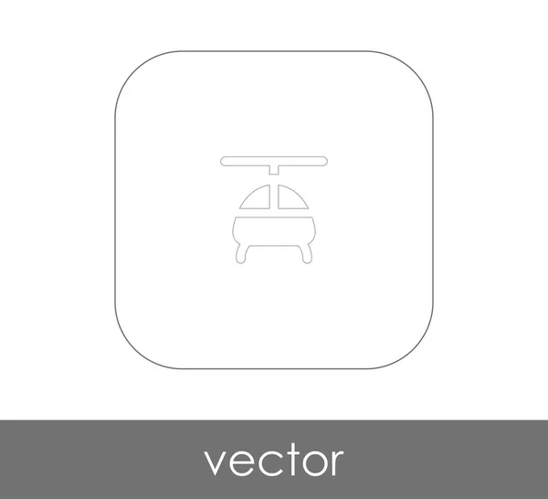 Ícone web helicóptero — Vetor de Stock
