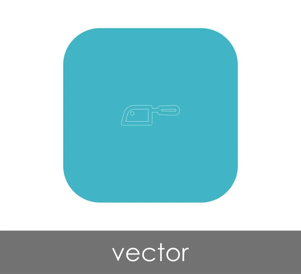 Kés Lapos Ikon Vektor Illusztráció — Stock Vector
