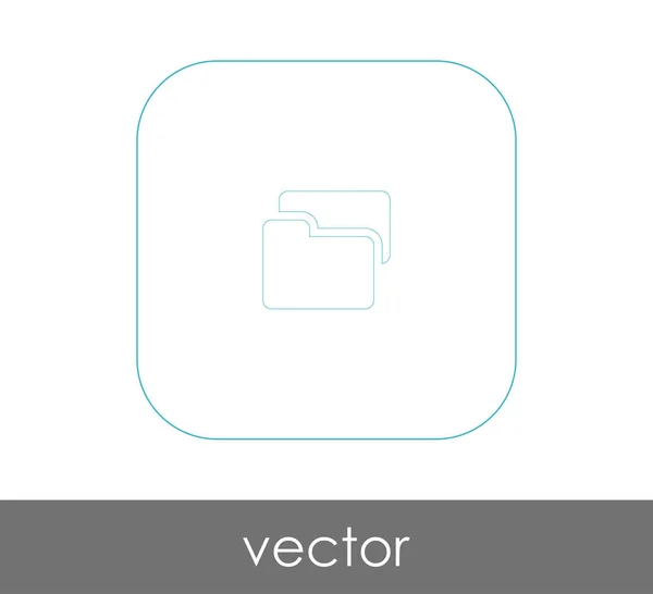 Vektor Illustration Design Des Ordnersymbols — Stockvektor