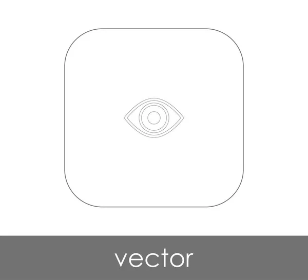 Ícone Olho Ilustração Vetorial Logotipo — Vetor de Stock