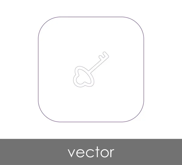 Ícone Chave Para Web Design Aplicações — Vetor de Stock