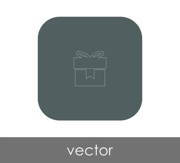 Vector Illustration Design Wrapped Gift Box Icon — Stock Vector