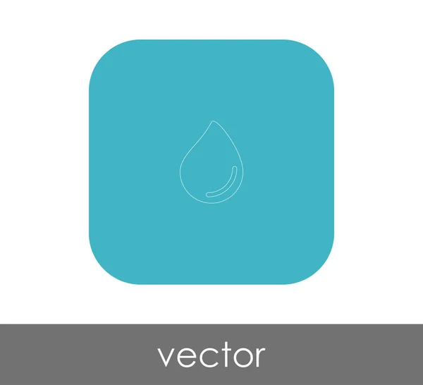 Drop Web Icon Vector Illustration — стоковый вектор