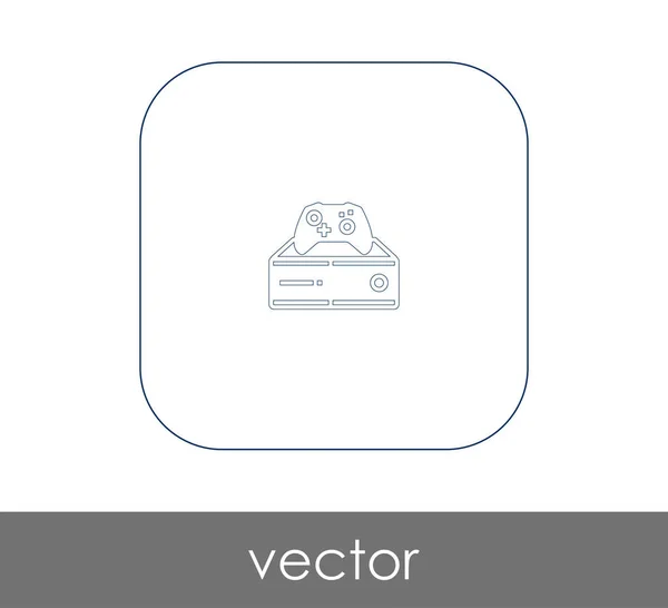 Joystick icono plano — Vector de stock