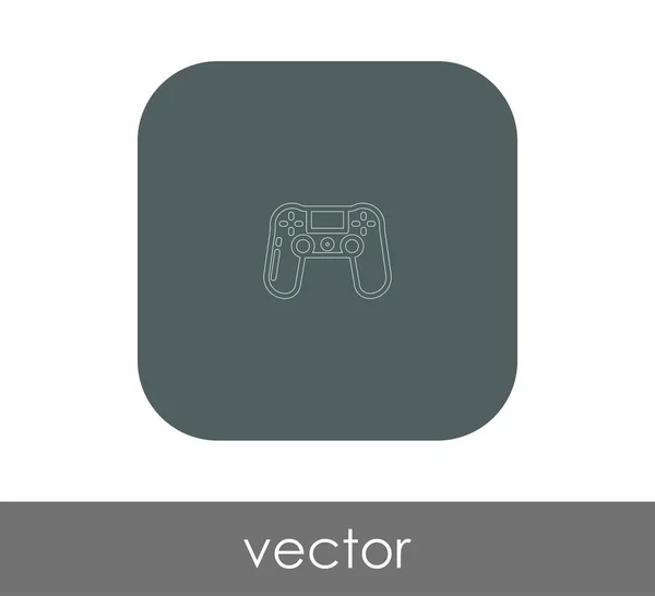 Joystick icono plano — Vector de stock