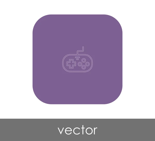 Joystick icono plano — Vector de stock