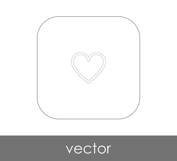 Icône Coeur Illustration Vectorielle Logo — Image vectorielle