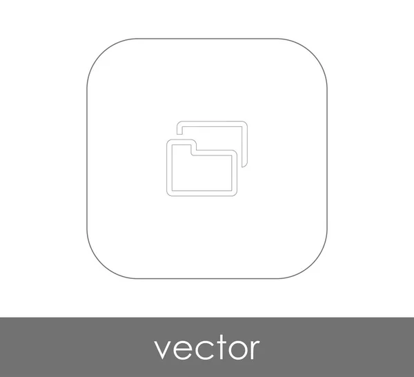 Vektor Illustration Design Des Ordnersymbols — Stockvektor