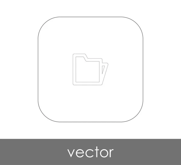 Векторная Иллюстрация Иконки Папки — стоковый вектор
