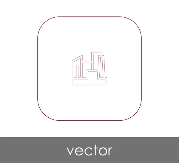 Icono de fábrica — Vector de stock