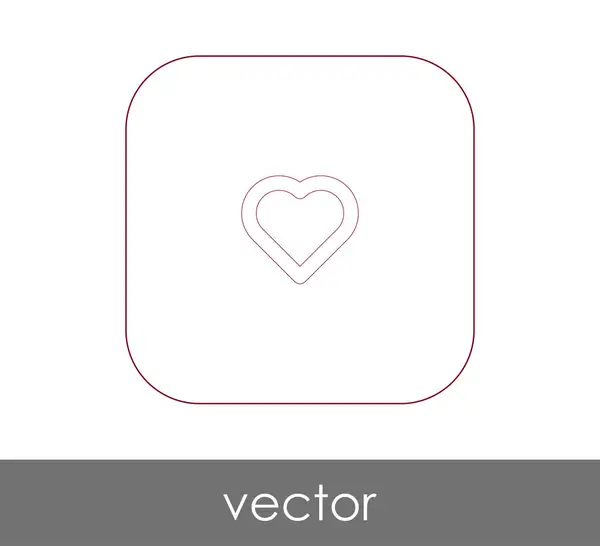 Herz Symbol Vektor Illustration Logo — Stockvektor