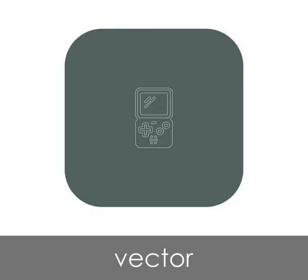 Joystick icono plano — Vector de stock