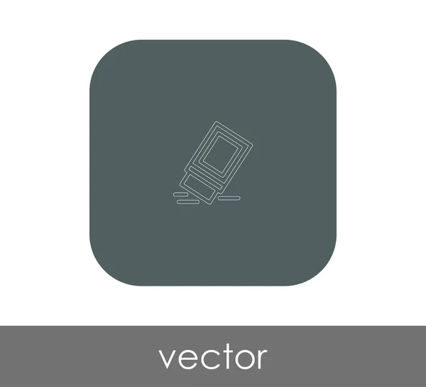 Gomme Icône Plate Illustration Vectorielle — Image vectorielle