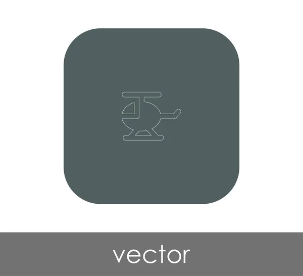 Ícone web helicóptero — Vetor de Stock