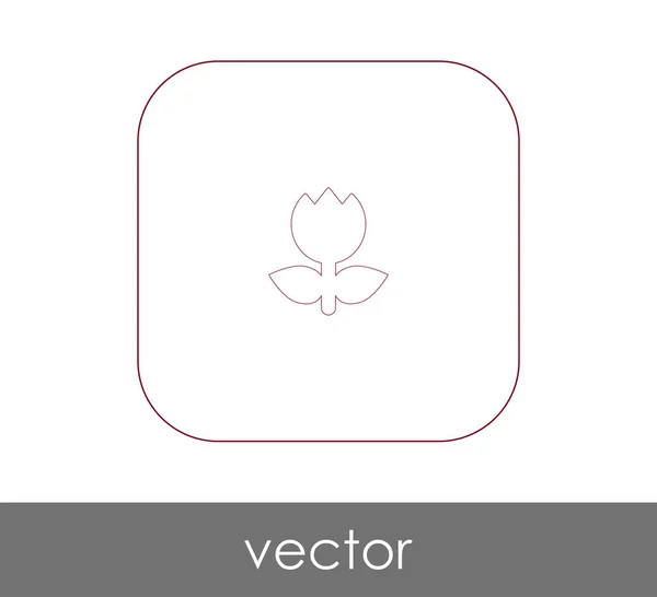 Icône Fleur Pour Conception Web Les Applications — Image vectorielle