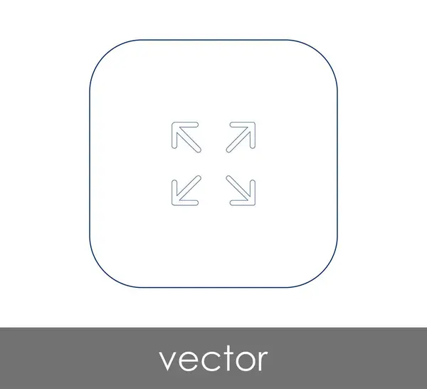 Illustrazione Vettoriale Dell Icona Delle Frecce Logo — Vettoriale Stock