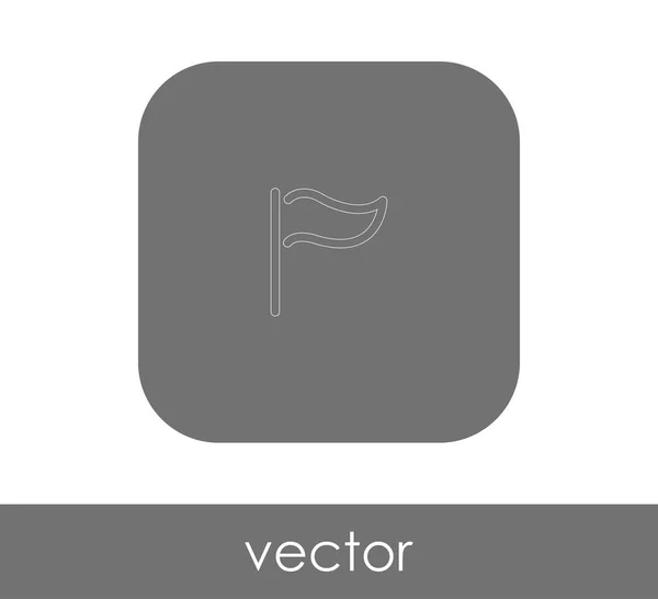 Icono Bandera Para Diseño Web Aplicaciones Ilustración Vectorial — Vector de stock