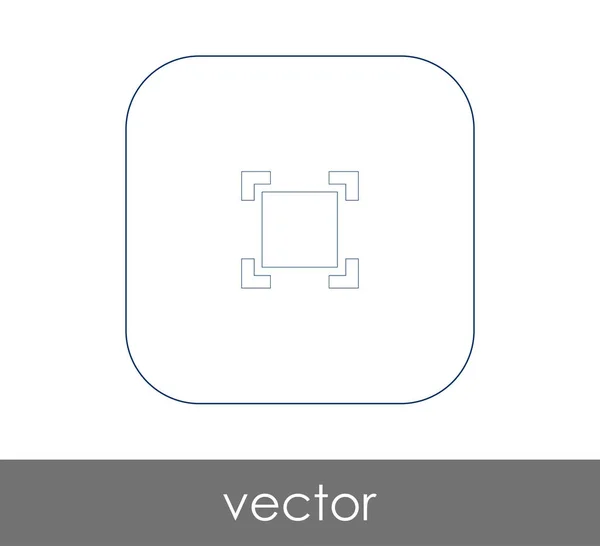 Desenho Ilustração Vetorial Ícone Tela —  Vetores de Stock