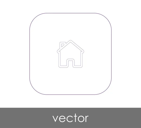 Ícone web Home — Vetor de Stock