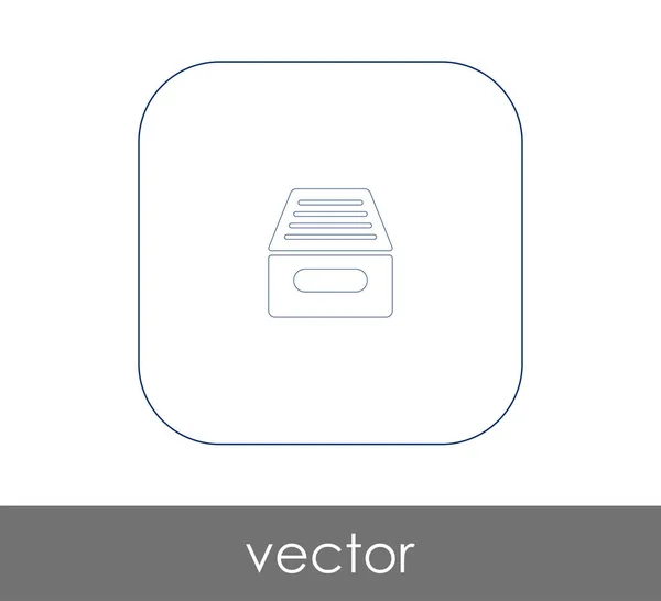 Icono Archivo Para Diseño Web Aplicaciones — Vector de stock