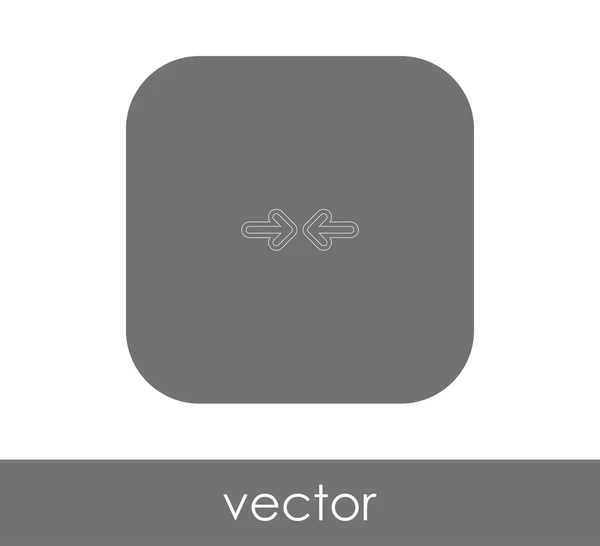 Icono Flecha Ajuste Ilustración Vectorial — Vector de stock