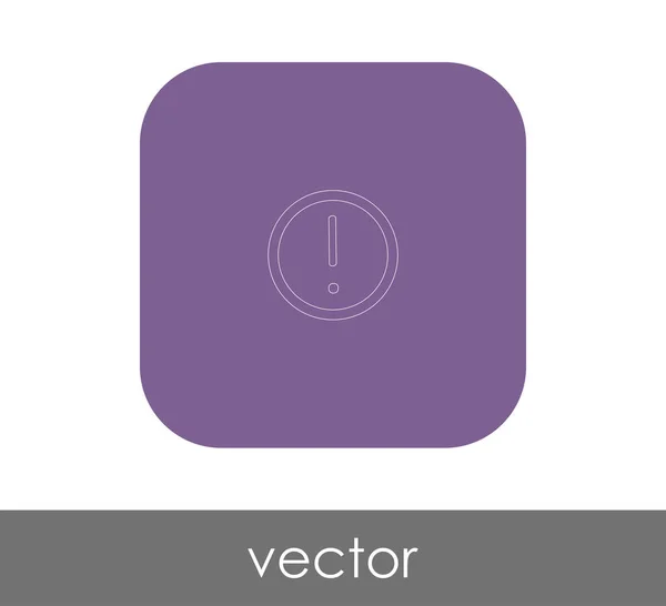 Icono de exclamación — Vector de stock