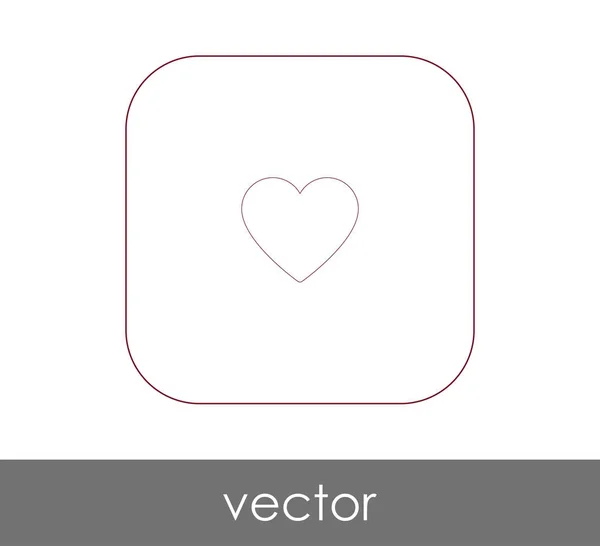 Herz Symbol Vektor Illustration Logo — Stockvektor