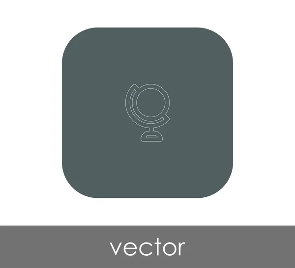 World Globe Icon Web Design Applications Vector Illustration — Stock Vector