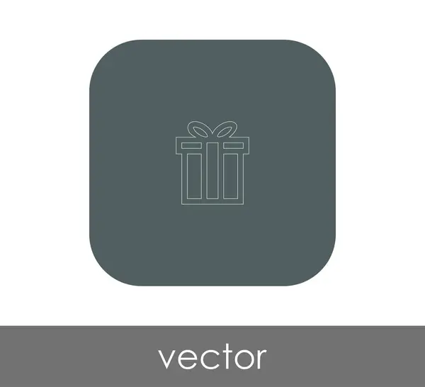 Vector Ilustración Diseño Envuelto Icono Caja Regalo — Vector de stock