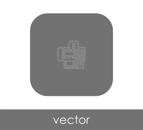 Icono máquina de fax — Vector de stock