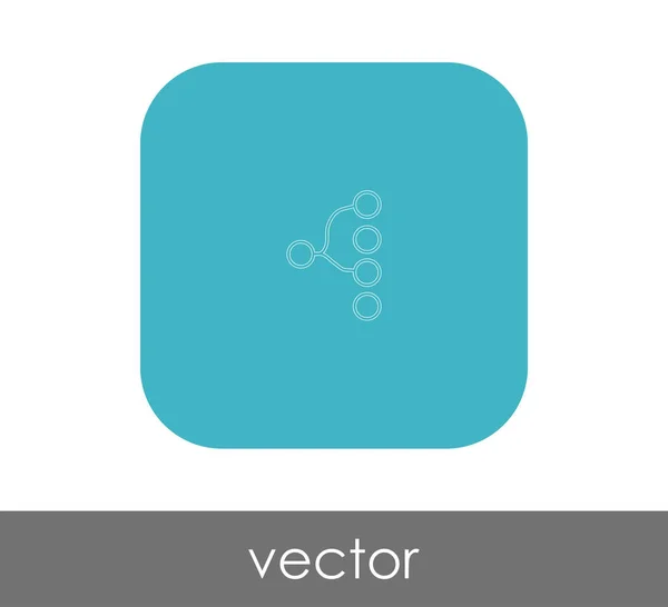 Hierarchy web icon — Stock Vector