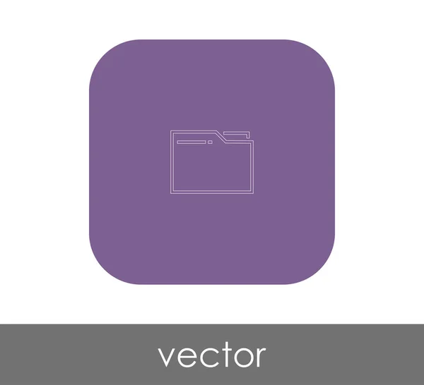 Diseño Ilustración Vectorial Del Icono Carpeta — Vector de stock