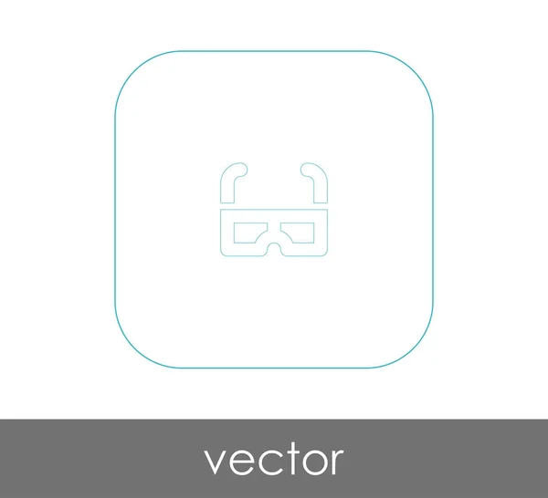 Eyeglasses Icon Web Design Applications Vector Illustration — Stock Vector