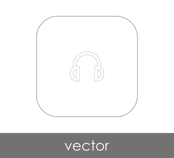 Иконка веб-наушников — стоковый вектор