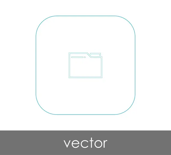 フォルダーのアイコンのベクトル イラスト デザイン — ストックベクタ