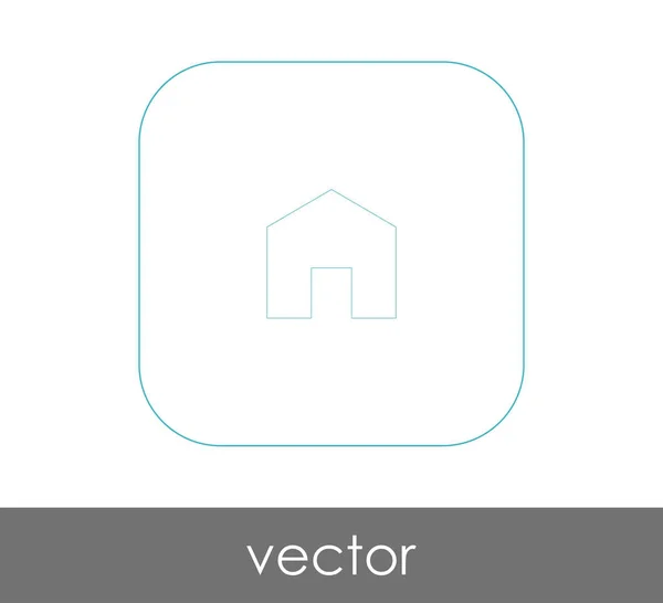 Home Ícone Logotipo Ilustração Vetorial — Vetor de Stock