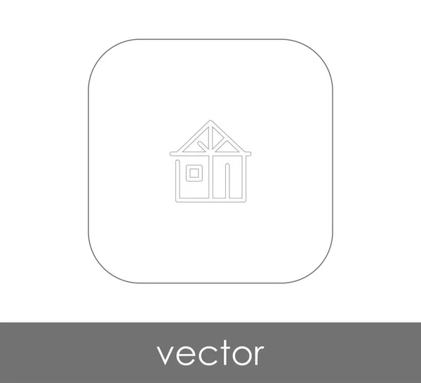 Icono Casero Logotipo Ilustración Del Vector — Vector de stock