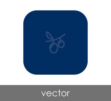 vektör çizim tasarım üzüm simgesinin