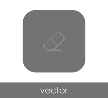 Silgi simge vektör çizim, logo