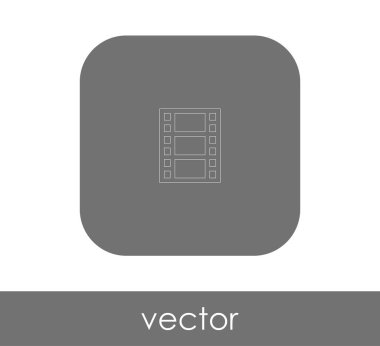 web tasarım ve uygulamaları, vektör çizim için film simgesi 