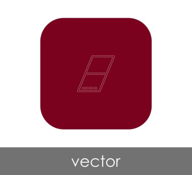 silgi düz simgesi, vektör illüstrasyonu