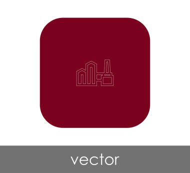 Fabrika düz simgesi